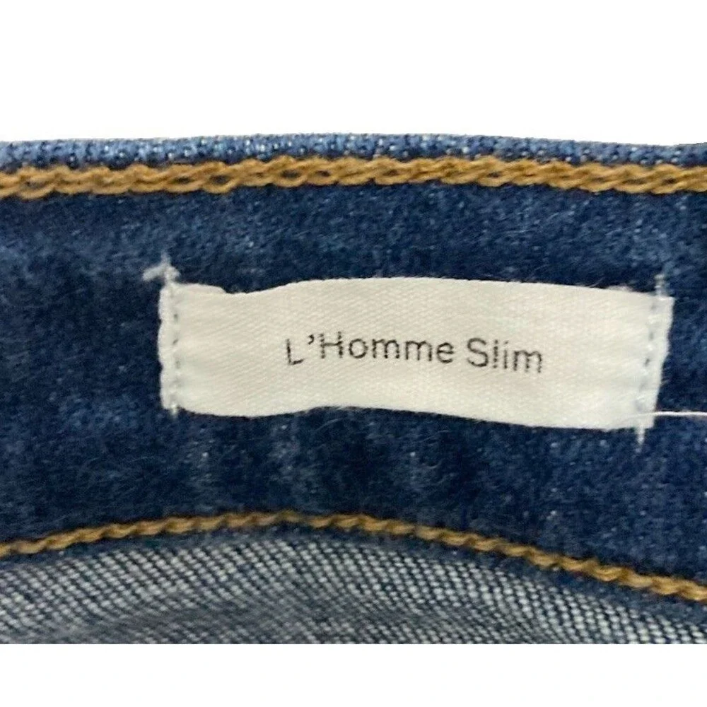 Men's Frame L'Homme Slim Jeans Dark Wash Blue Size 33L (Measures 32x31)